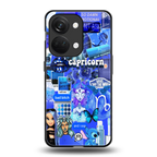 capricorn aesthetic collage back phone cover | glass case for oneplus nord 3