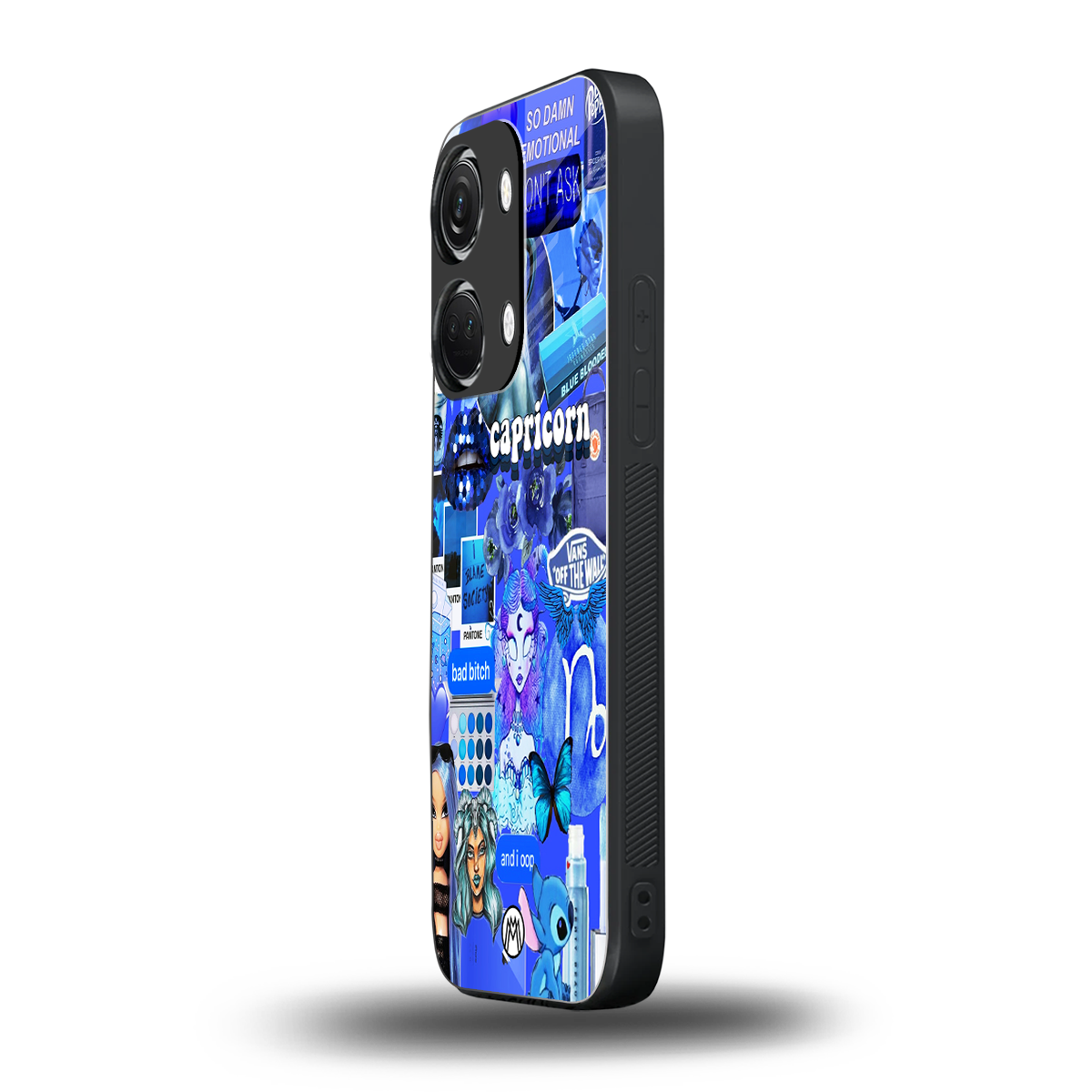 capricorn aesthetic collage back phone cover | glass case for oneplus nord 3