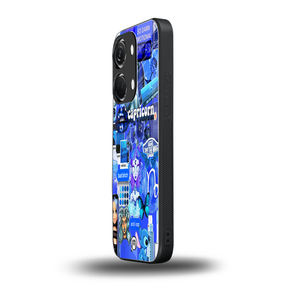 capricorn aesthetic collage back phone cover | glass case for oneplus nord 3