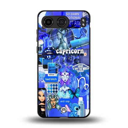 capricorn aesthetic collage back phone cover | glass case for oneplus nord 4