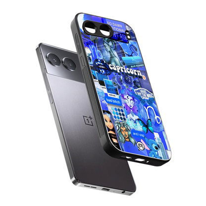 capricorn aesthetic collage back phone cover | glass case for oneplus nord 4