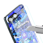 capricorn aesthetic collage back phone cover | glass case for oneplus nord 4