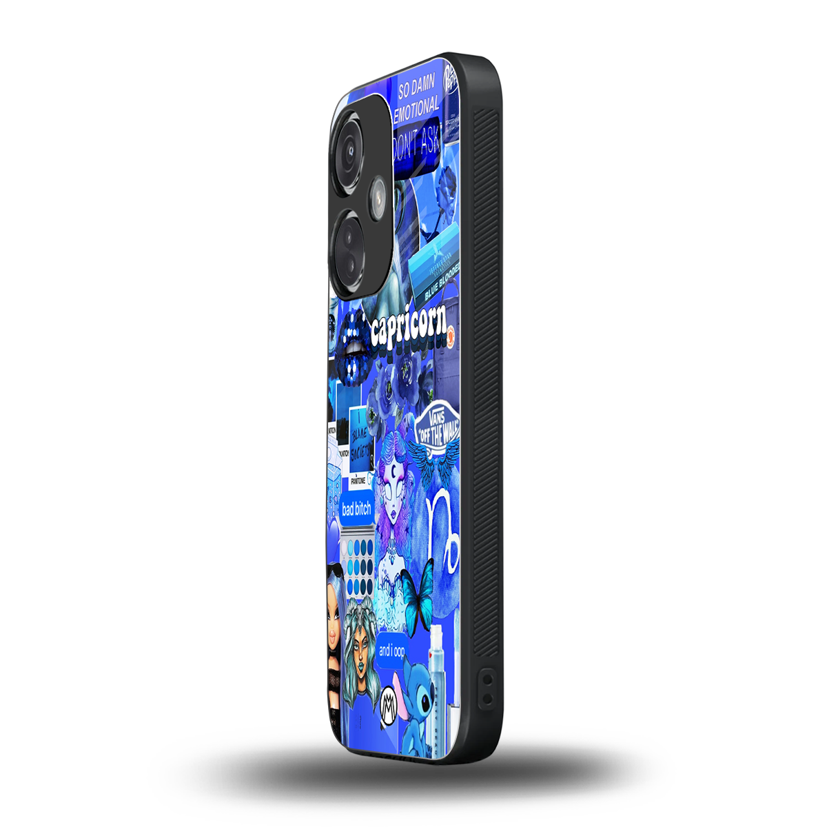 capricorn aesthetic collage back phone cover | glass case for oneplus nord ce 3