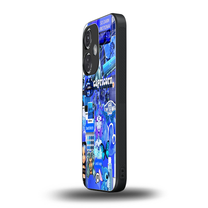 capricorn aesthetic collage back phone cover | glass case for oneplus nord ce 3