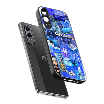 capricorn aesthetic collage back phone cover | glass case for oneplus nord ce 4 lite