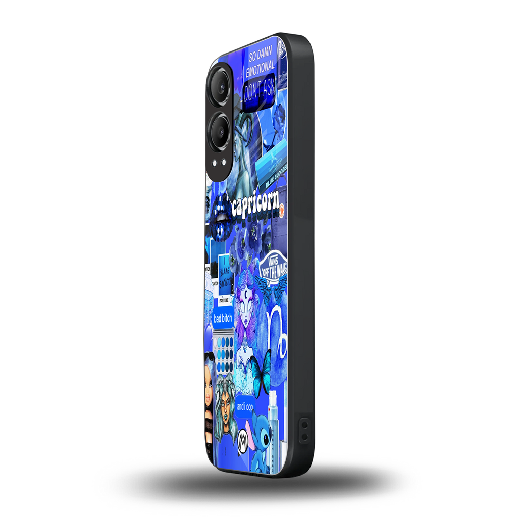 capricorn aesthetic collage back phone cover | glass case for oneplus nord ce 4 lite