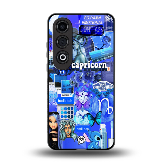 capricorn aesthetic collage back phone cover | glass case for oneplus nord ce 4