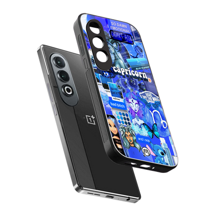 capricorn aesthetic collage back phone cover | glass case for oneplus nord ce 4