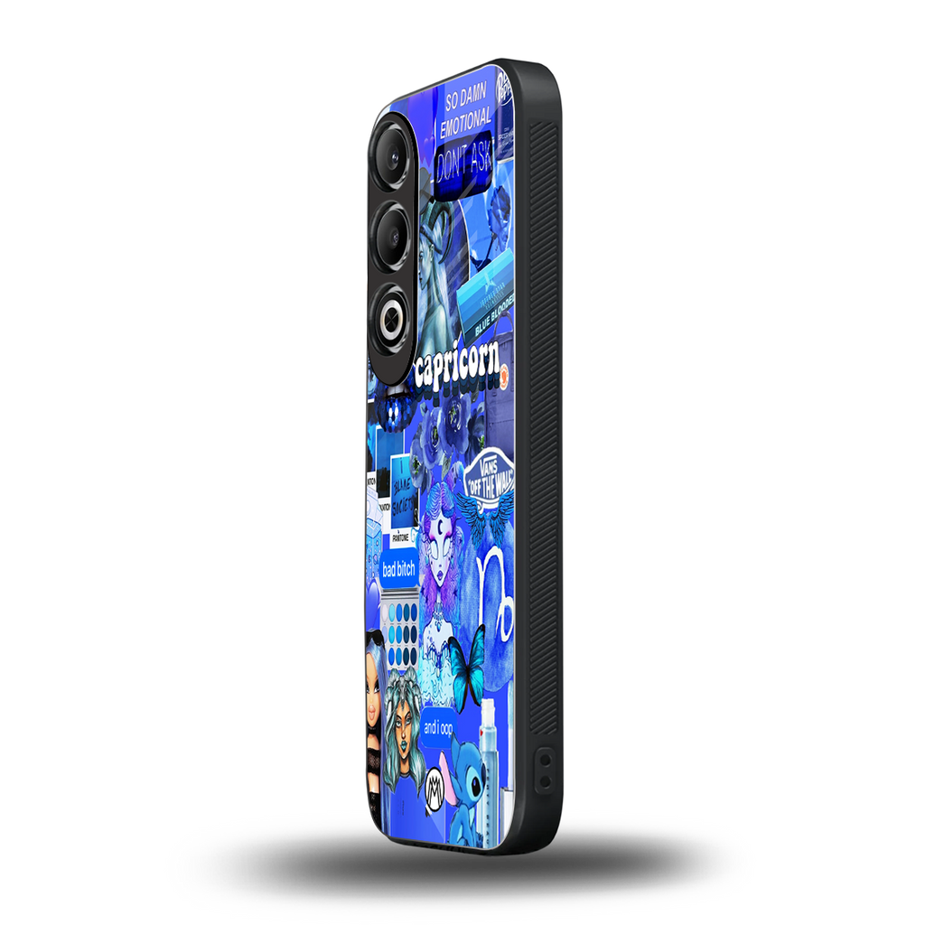capricorn aesthetic collage back phone cover | glass case for oneplus nord ce 4