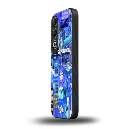 capricorn aesthetic collage back phone cover | glass case for oneplus nord ce 4