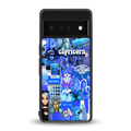 capricorn aesthetic collage back phone cover | glass case for google pixel 6 pro