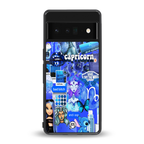 capricorn aesthetic collage back phone cover | glass case for google pixel 6 pro