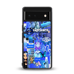 capricorn aesthetic collage back phone cover | glass case for google pixel 6