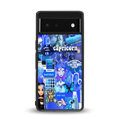capricorn aesthetic collage back phone cover | glass case for Google Pixel 6A