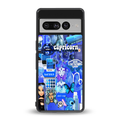 capricorn aesthetic collage back phone cover | glass case for google pixel 7 pro