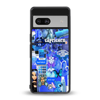 capricorn aesthetic collage back phone cover | glass case for Google Pixel 7