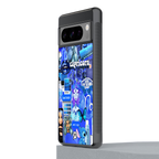 capricorn aesthetic collage back phone cover | glass case for google pixel 8 pro