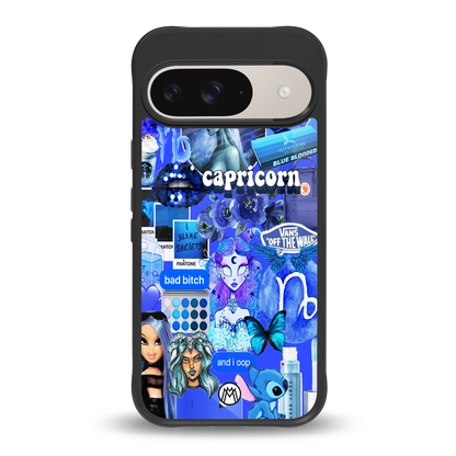 capricorn aesthetic collage back phone cover | glass case for google pixel 9