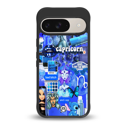 capricorn aesthetic collage back phone cover | glass case for google pixel 9