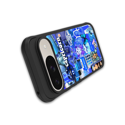 capricorn aesthetic collage back phone cover | glass case for google pixel 9