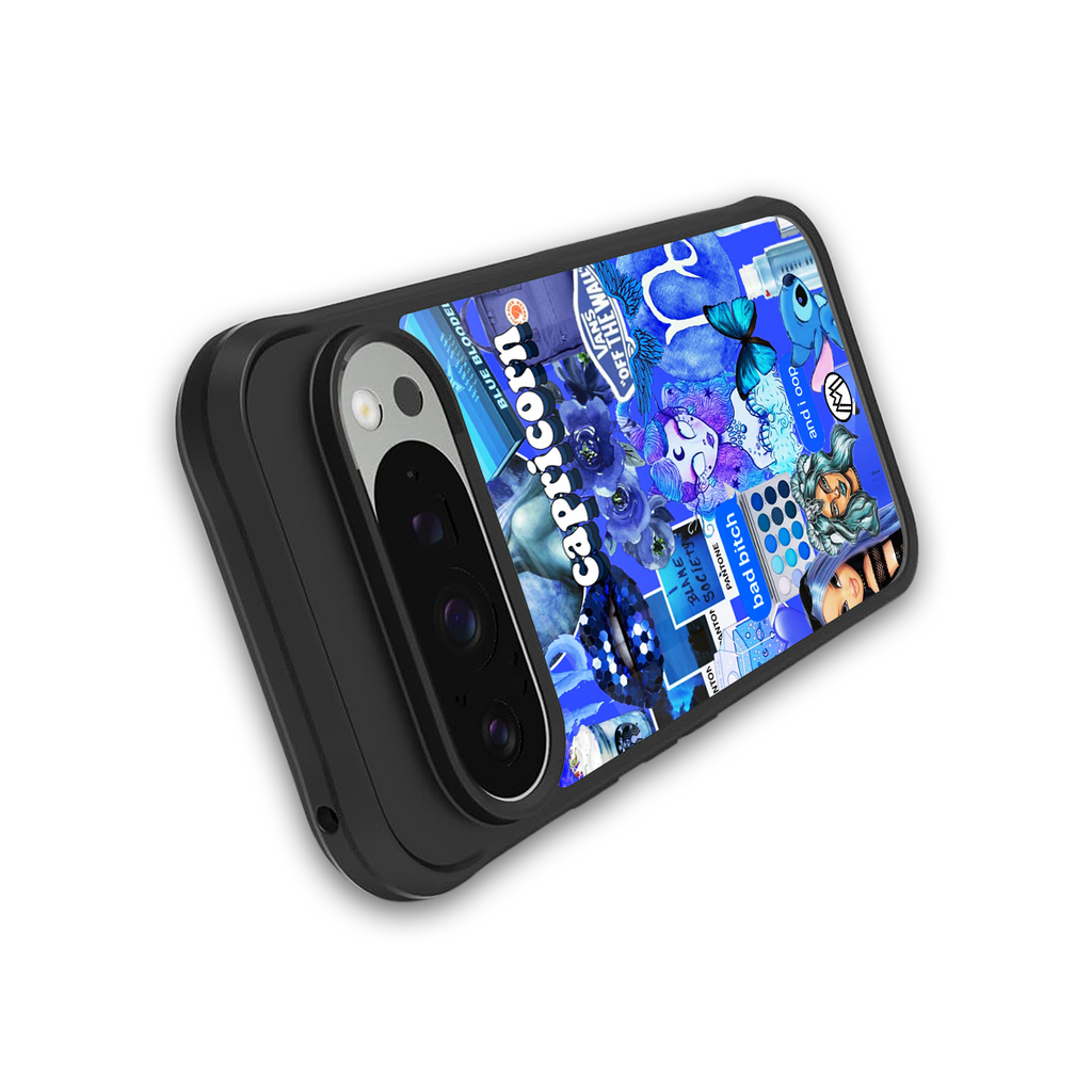 capricorn aesthetic collage back phone cover | glass case for google pixel 9 pro xl