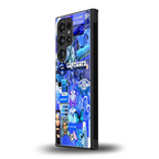 capricorn aesthetic collage back phone cover | glass case for samsung galaxy s23 ultra