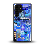 capricorn aesthetic collage back phone cover | glass case for samsung galaxy s25 ultra