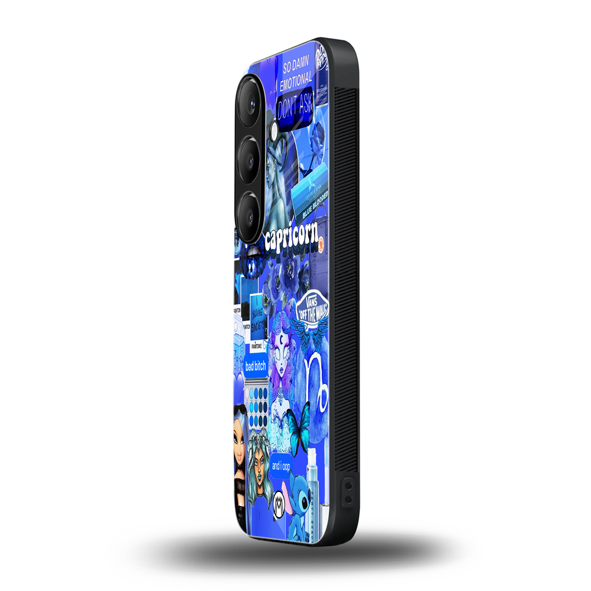 capricorn aesthetic collage back phone cover | glass case for samsung galaxy s24 plus