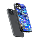 capricorn aesthetic collage back phone cover | glass case for iphone 15