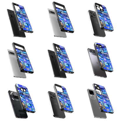 Durable Glass Back Mobile Case for iPhone, Samsung, OnePlus, Google Pixel, Redmi, Vivo, Oppo