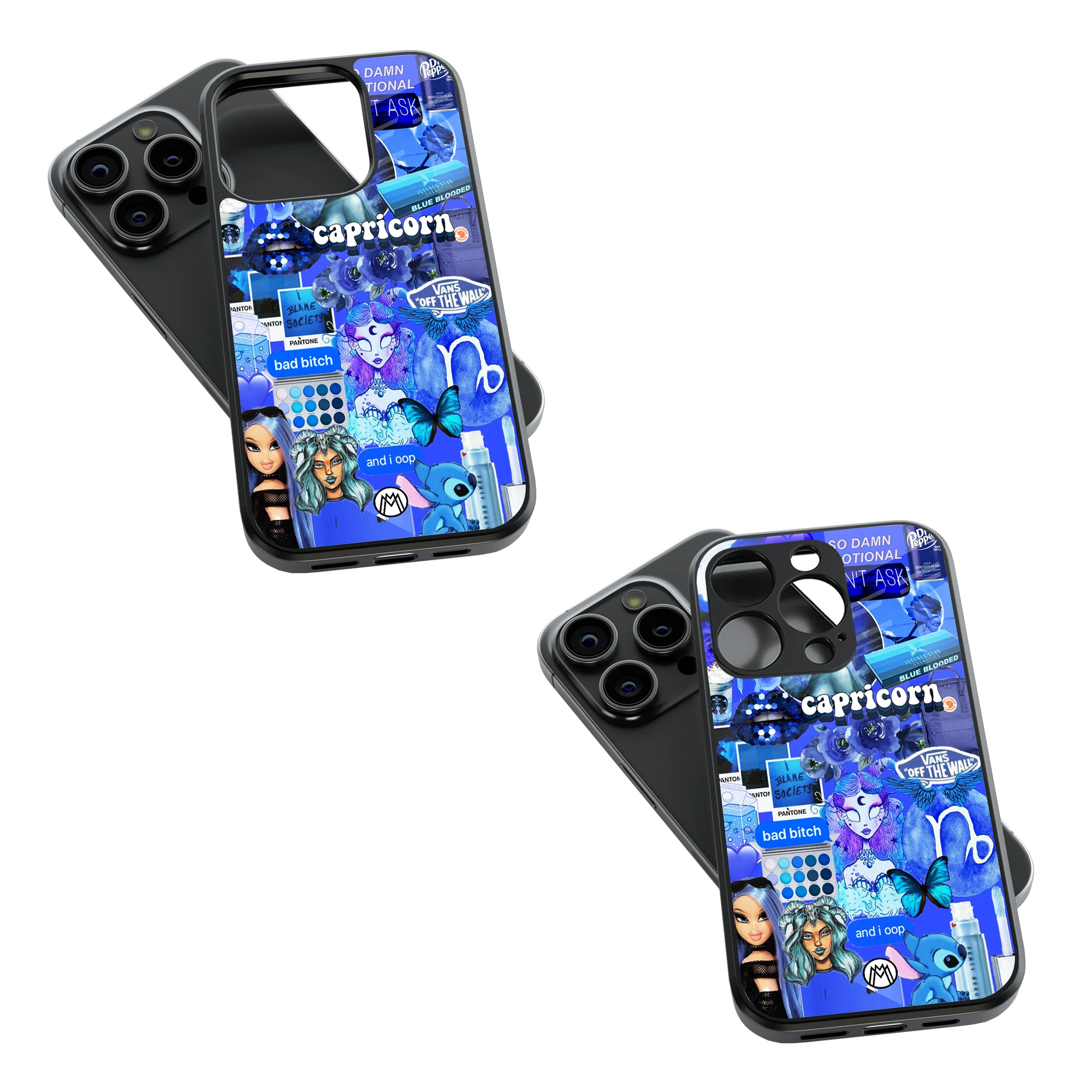 Trendy Glass Back Mobile Case for iPhone, Samsung, Redmi, OnePlus, Google Pixel, Motorola