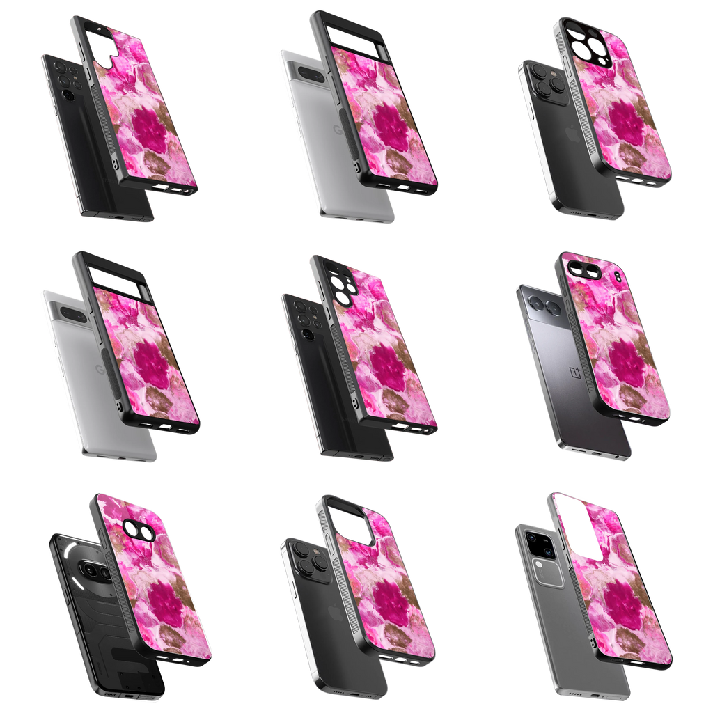 Durable Glass Back Mobile Case for iPhone, Samsung, OnePlus, Google Pixel, Redmi, Vivo, Oppo