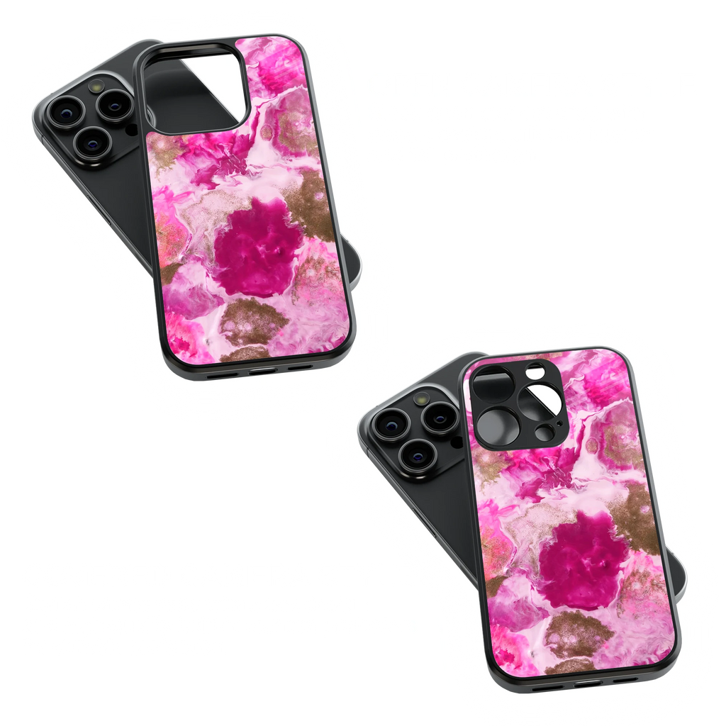 Trendy Glass Back Mobile Case for iPhone, Samsung, Redmi, OnePlus, Google Pixel, Motorola