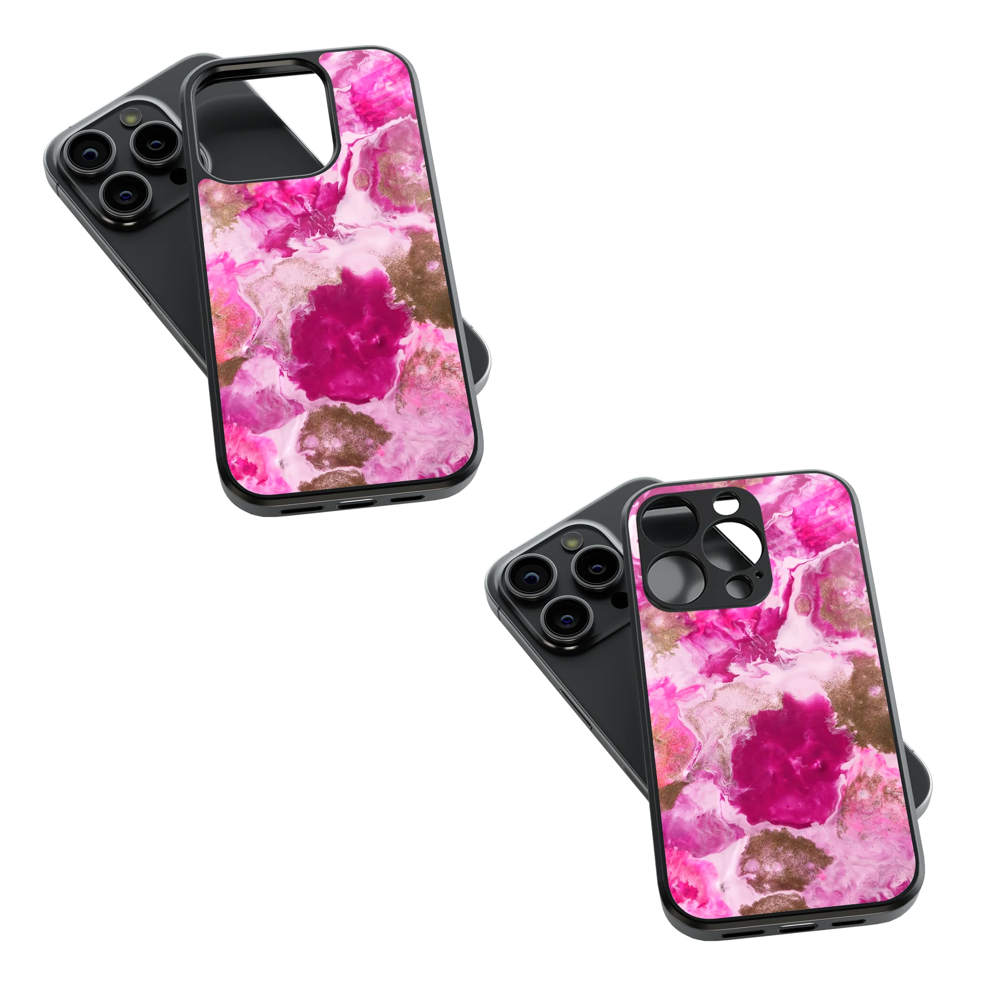 Trendy Glass Back Mobile Case for iPhone, Samsung, Redmi, OnePlus, Google Pixel, Motorola