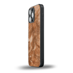 caramel brown marble back phone cover | glass case for iphone 13 pro max