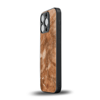 caramel brown marble back phone cover | glass case for iphone 13 pro