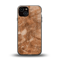 caramel brown marble back phone cover | glass case for iphone 13