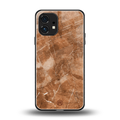 caramel brown marble back phone cover | glass case for nothing phone 1