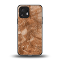 caramel brown marble back phone cover | glass case for nothing phone 2