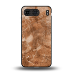 caramel brown marble back phone cover | glass case for oneplus nord 4