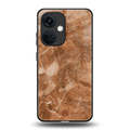 caramel brown marble back phone cover | glass case for oneplus nord ce 3