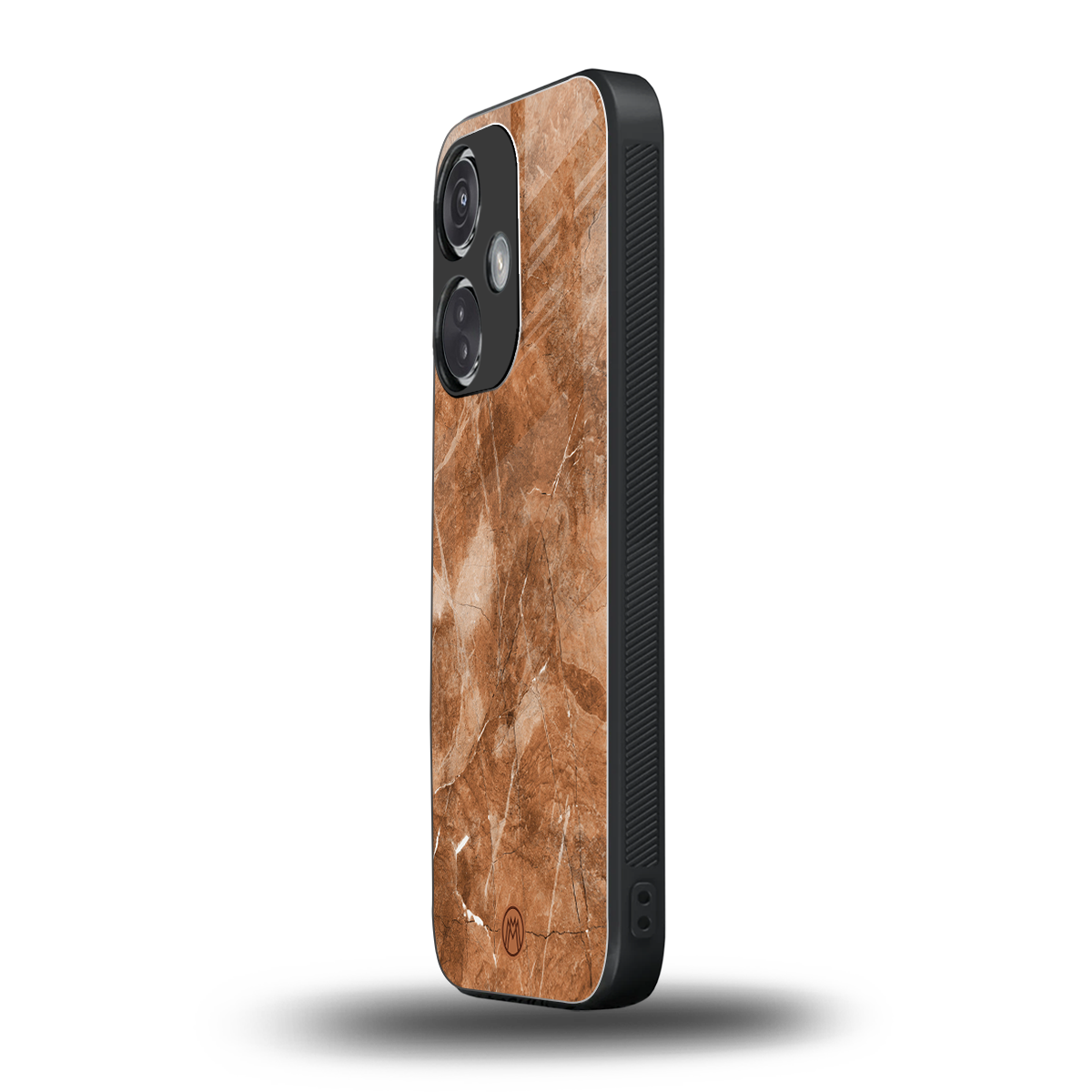 caramel brown marble back phone cover | glass case for oneplus nord ce 3