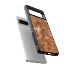 caramel brown marble back phone cover | glass case for google pixel 8 pro