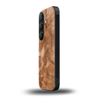 caramel brown marble back phone cover | glass case for samsung galaxy s24