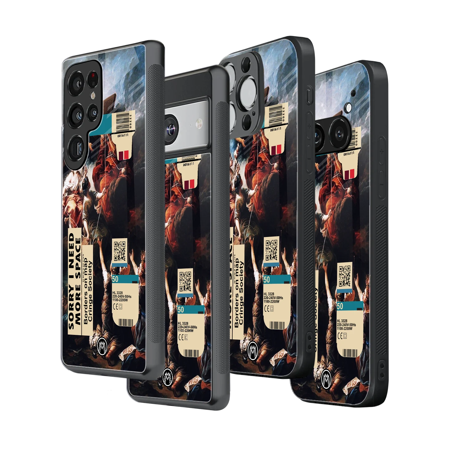 Stylish Glass Back Case for All Smartphones – iPhone, Samsung, OnePlus, Pixel, Redmi, Oppo, Vivo, Motorola