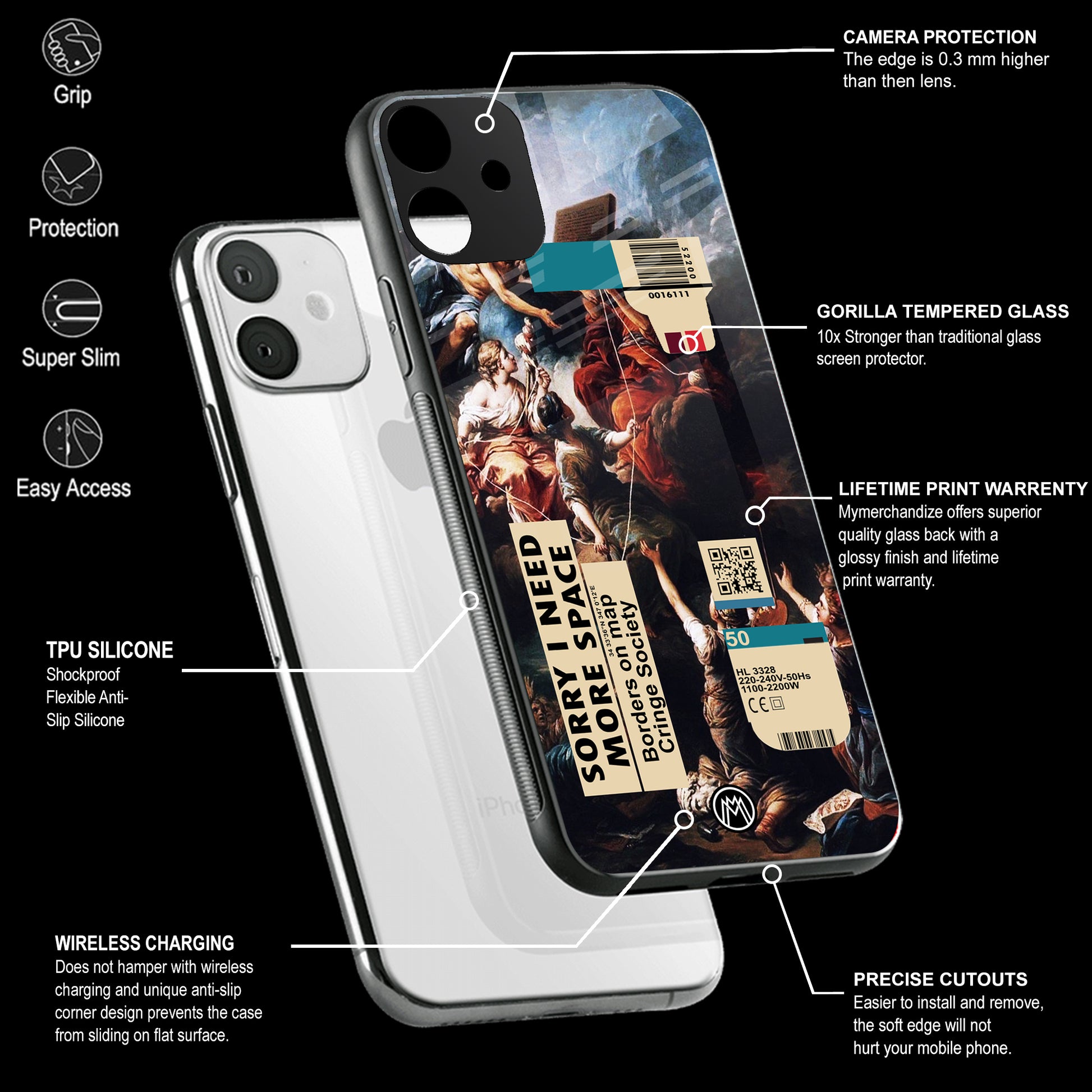 Mobile Phone Cover | Glass Back Case