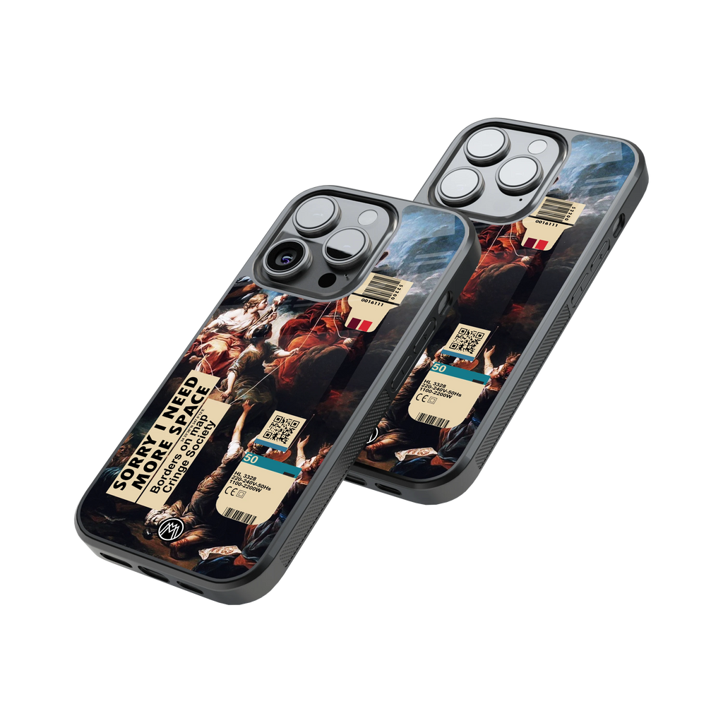 Protective Glass Back Phone Case Compatible with iPhone, Samsung, OnePlus, Pixel & More