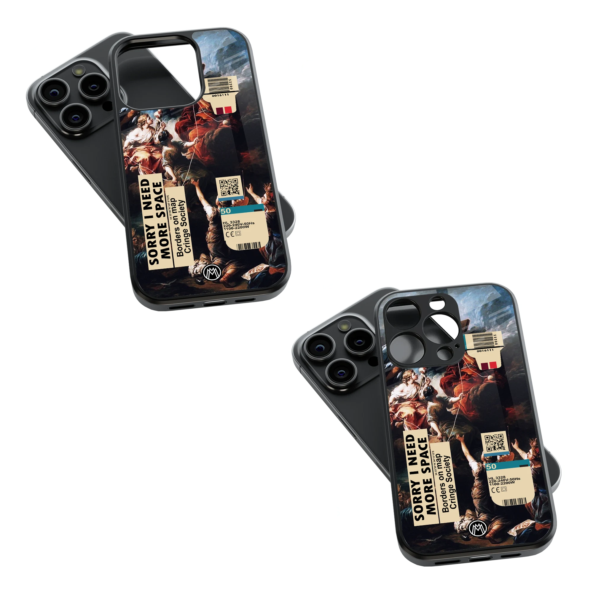 Trendy Glass Back Mobile Case for iPhone, Samsung, Redmi, OnePlus, Google Pixel, Motorola