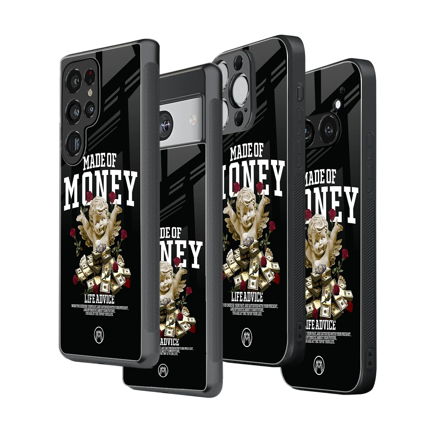 Stylish Glass Back Case for All Smartphones iPhone, Samsung, OnePlus, Pixel, Redmi, Oppo, Vivo, Motorola