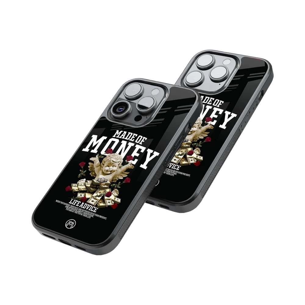 Protective Glass Back Phone Case Compatible with iPhone, Samsung, OnePlus, Pixel & More